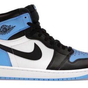 Jordan Athletic Shoes Black and Blue